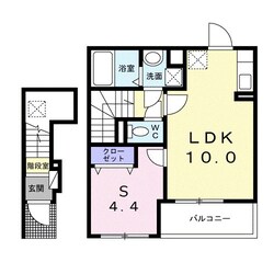 カレント　六笠の物件間取画像